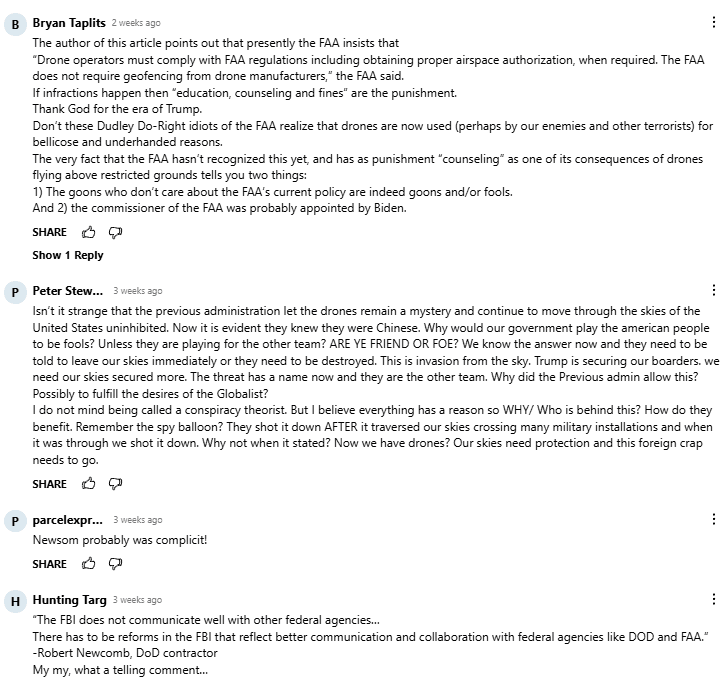 Reader comments on the Epoch Times article