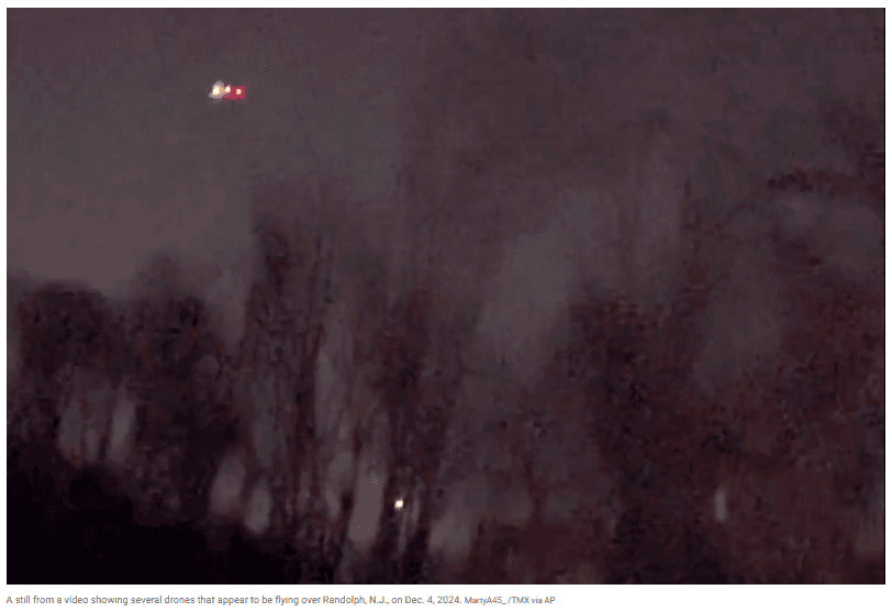 Unexplained aerial phenomena over New Jersey, 2024